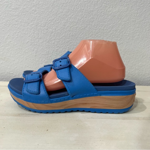 Dansko Shoes - Dansko Blue Kandi Slide Sandals